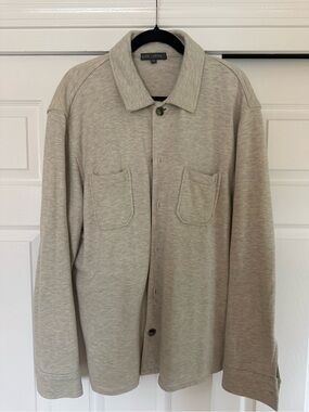 Slate & Stone Men's Light Beige Button-Up Jacket _ Size XL